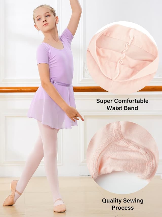 Thumbnail 1 de Stelle Girls Ballet Dance Footed Tights 360° Stretch 🩰