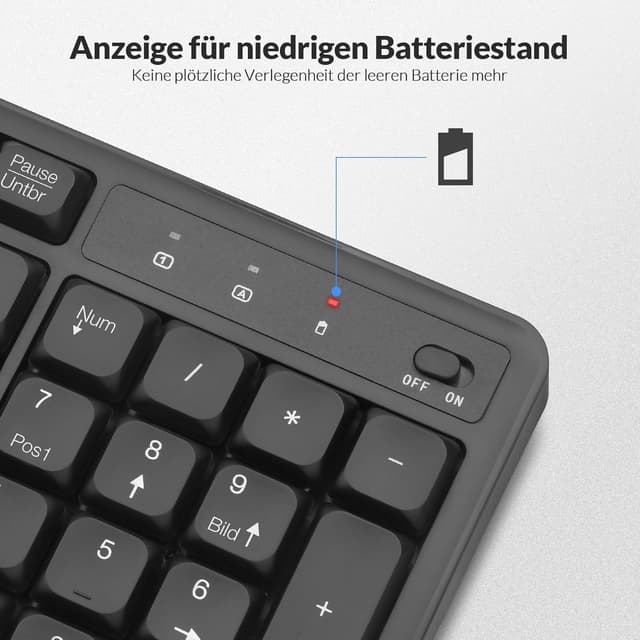 Thumbnail 5 de Rii Tastatur Maus Set Kabellos QWERTZ 2.4 GHz