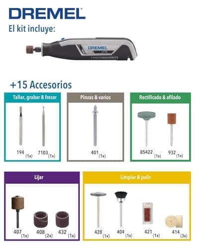 Detalle de Dremel Lite 7760 Multiherramienta inalámbrica 3,6 V 🛠