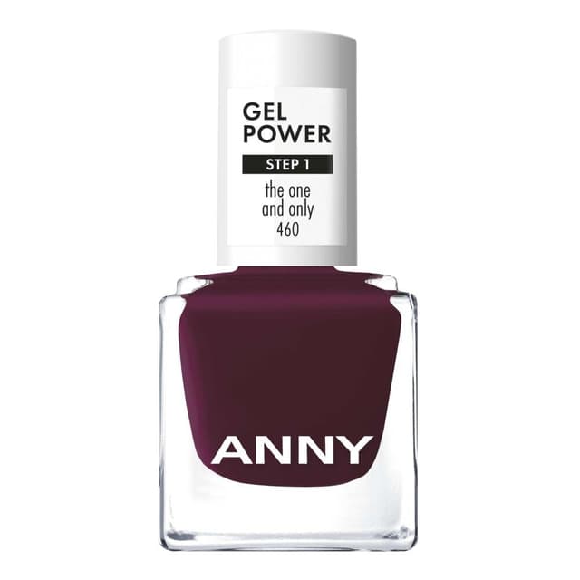 Detalle de ANNY Gel Power Nail Polish „The One and Only“ (kräftiges Pflaumenlila) – Gel-Farb-Nagellack ohne UV-Lampe