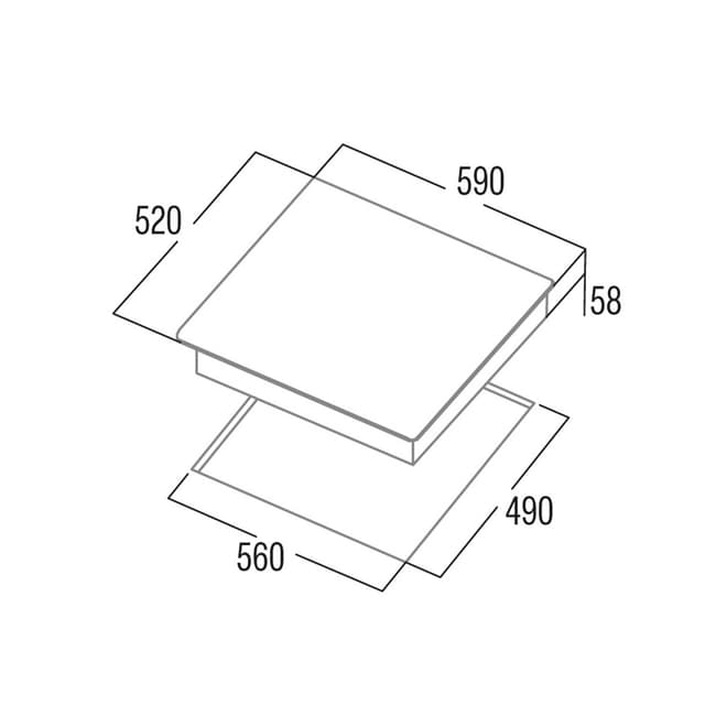 Thumbnail 1 de Cata 6324 E2 BK placa de inducción 4 zonas