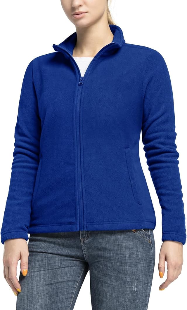 Detalle de 33,000ft women’s microfleece full-zip jacket – lightweight warm travel coat