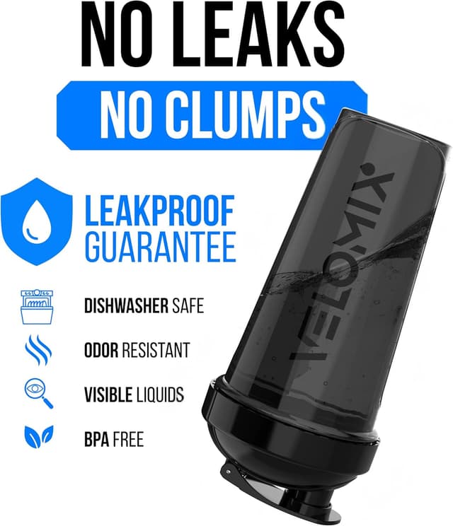 Thumbnail 2 de VELOMIX 28 oz Protein Shaker Bottles Pack 🥤