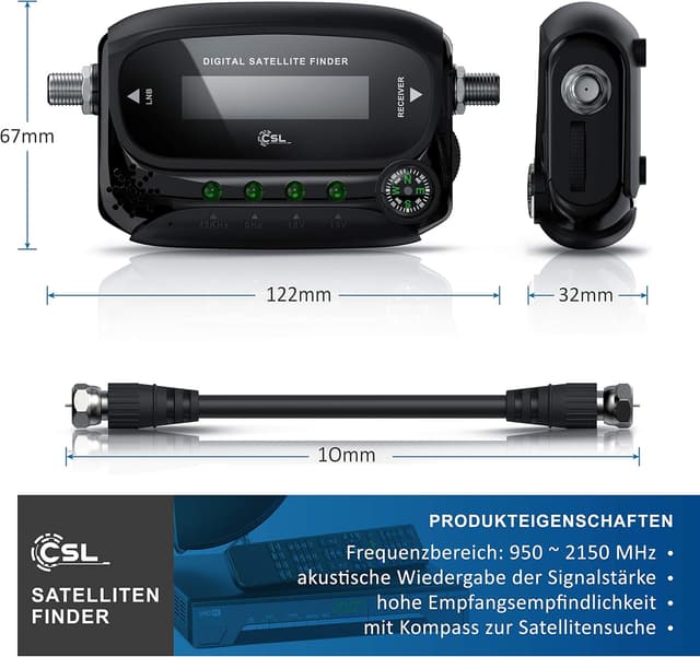 Detalle de CSL Digital Satfinder mit Kompass