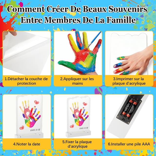 Thumbnail 4 de Herefun Kit empreinte famille 4 đŒ