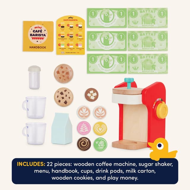 Detalle 2 de Playset barista Mini Barista Battat Education 22 pezzi