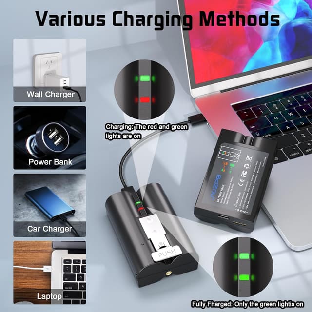 Detalle 2 de JYJZPB 7200mAh Quick Release Battery Pack for Ring