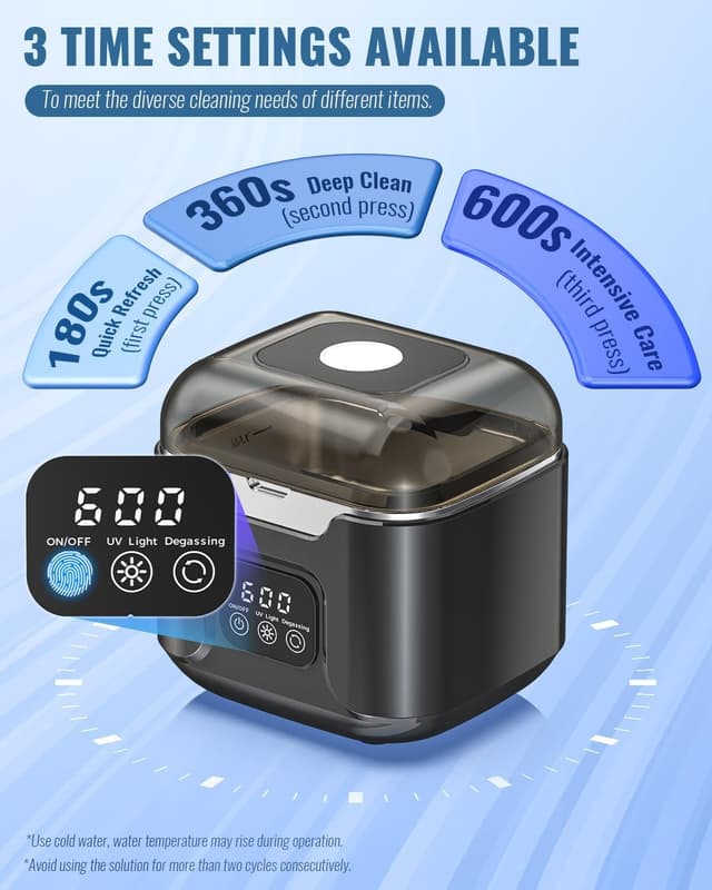 Thumbnail 3 de Triler Ultrasonic Retainer Cleaner Portable 48kHz