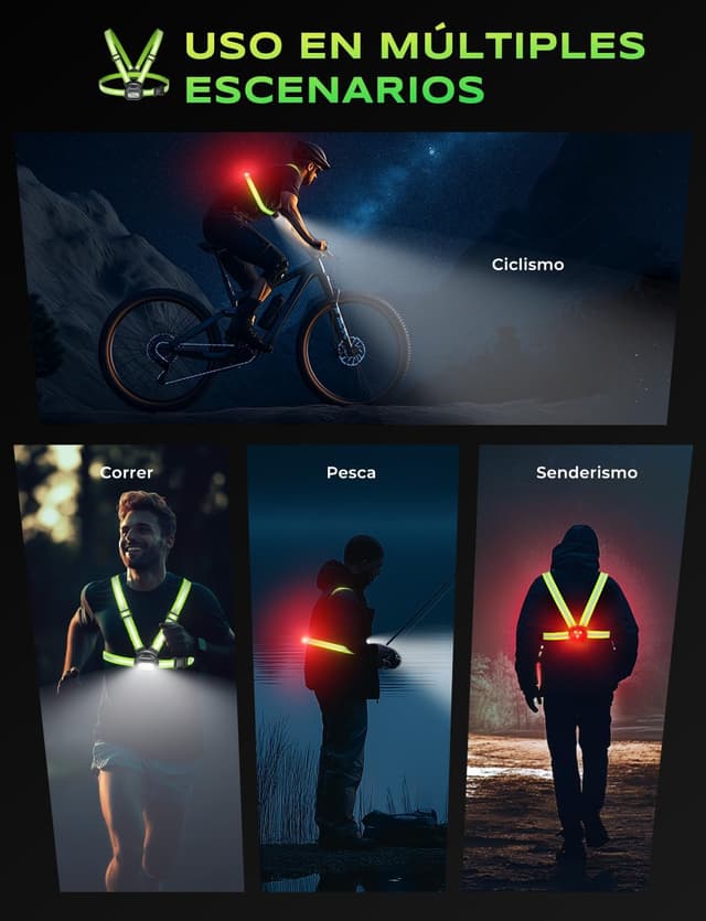 Thumbnail 6 de Rolgno Luz Running 500LM para correr nocturno