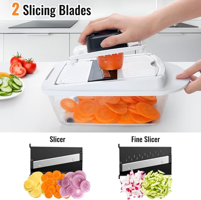 Thumbnail 4 de 8 Blade All-in-1 Vegetable Chopper 17L 🍅