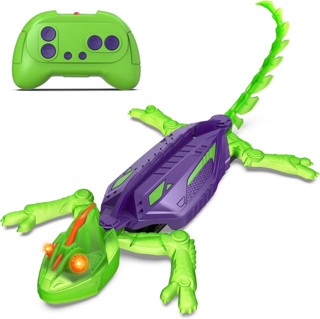 Detalle de Goody King Gecko King Gecko Wandflitzer – ferngesteuertes Kletter- und Boden-Spielzeug mit 360°-Drehung