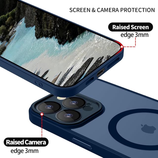 Detalle 2 de YUANDMI Cover magnetica per iPhone 14 Pro