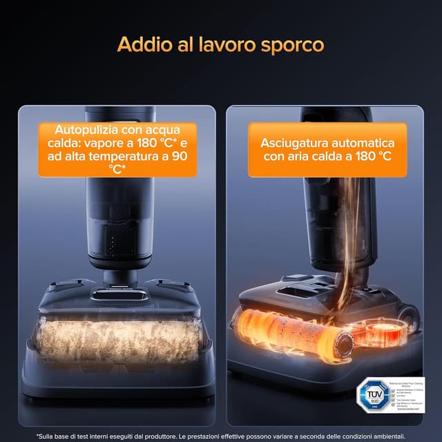 Detalle de roborock F25 Ultra Aspirapolvere a Vapore