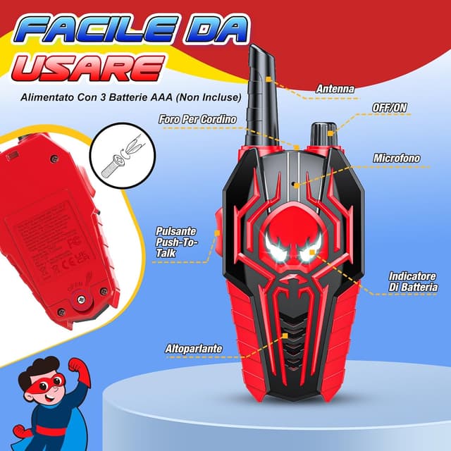 Thumbnail 5 de Toyokid Walkie Talkie 1000 piedi 📟