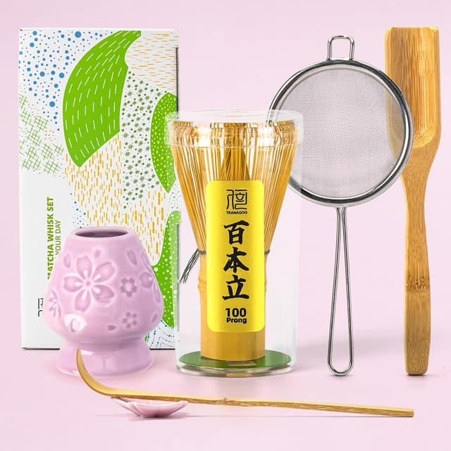 Detalle de Matcha-Besen-Set TEANAGOO 6-teilig