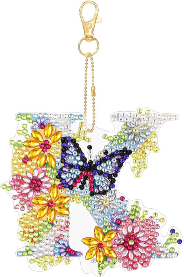 Imagen de MWOOT Letter Diamond Art Painting Keychain 5D en OfertitasTOP