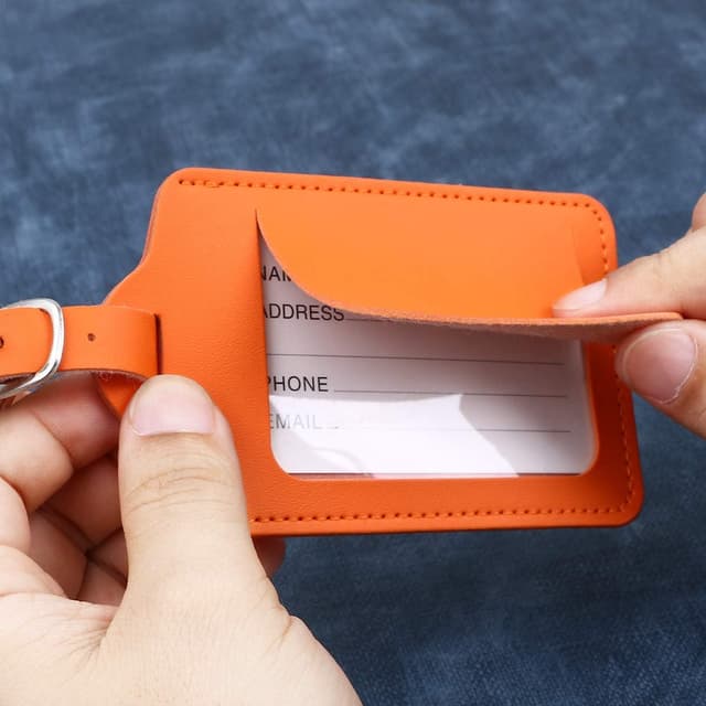 Thumbnail 6 de flintronic Étiquettes de Bagage 2PCS Orange