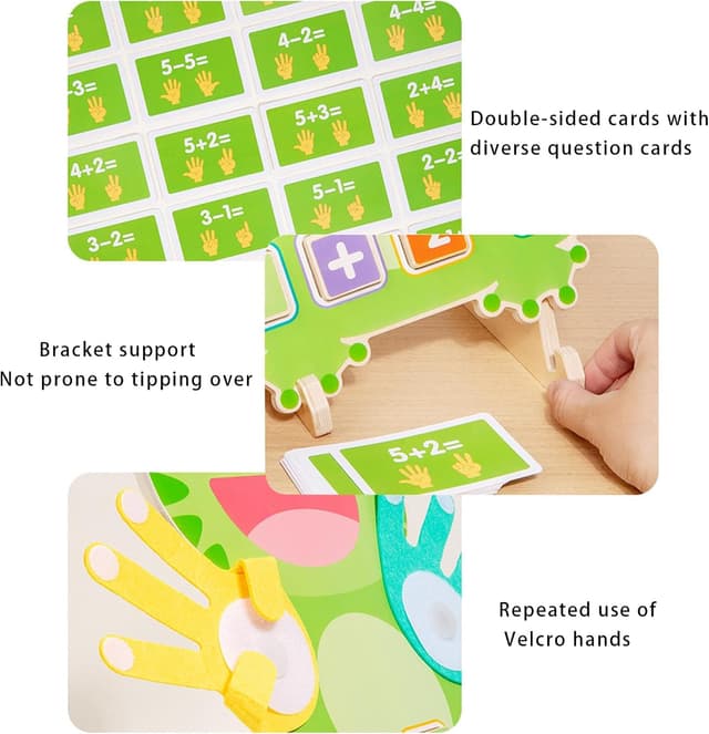 Detalle 2 de Holz Mathe-Zählspielzeug für Kinder ab 3