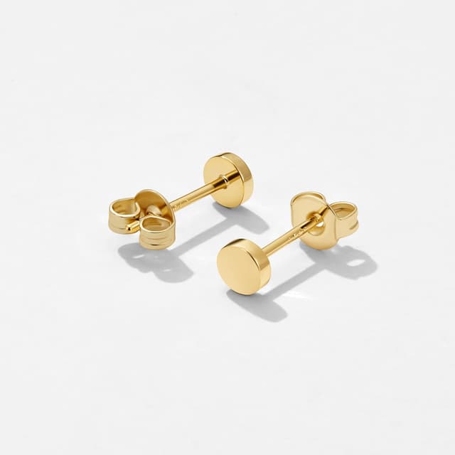 Detalle de MACACHII 3 Paar Ohrringe aus 925er Silber – Set mit Ohrsteckern (2/3/4 mm) in mehreren Farben, hypoallergen