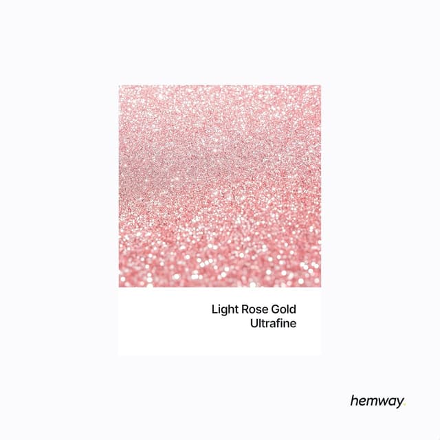 Detalle de Light Rose Gold Glitter Shaker (130g) – Ultrafine metallic flake for resin, epoxy & crafts