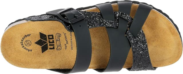 Detalle de Lico Unisex Bioline Gleam Pantoletten mit flexibler Sohle
