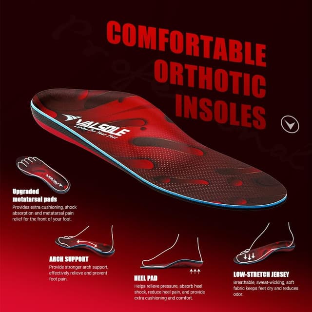 Detalle 2 de VALSOLE orthotic insoles for flat feet UK 11