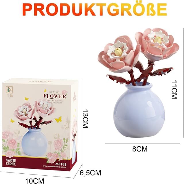 Thumbnail 6 de runpeak Klemmbausteine Blumen Set – Dekorative Bausteine für Zuhause
