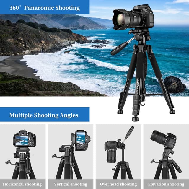 Detalle 2 de JOILCAN 74" Camera Tripod 188cm, 14 lb capacity