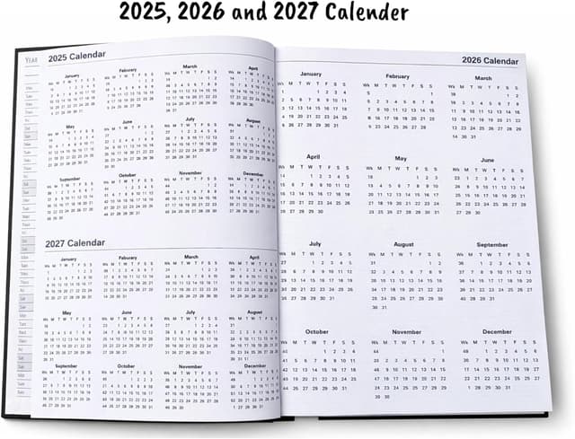 Thumbnail 6 de Top Sale A4 2026 Day-Per-Page Diary with Hardcover Casebound Cover (Navy) and Weekend Pages