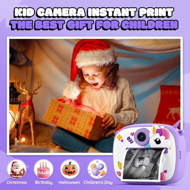 Detalle de YOZISS Bambini Fotocamera istantanea 1080P