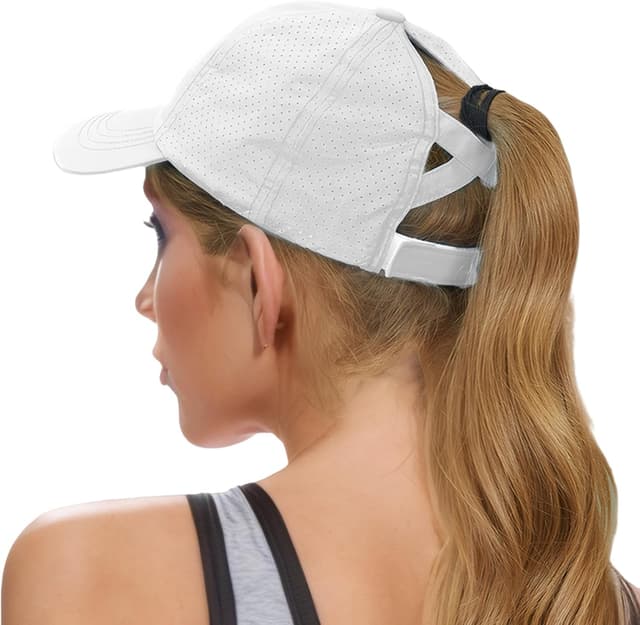 Imagen de Women Ponytail Baseball Cap Adjustable Sun Hat en OfertitasTOP