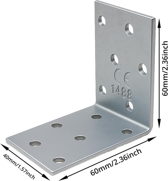 Thumbnail 1 de ERKO Raccordo angolare 60 x 60 x 40 mm 2,0 mm