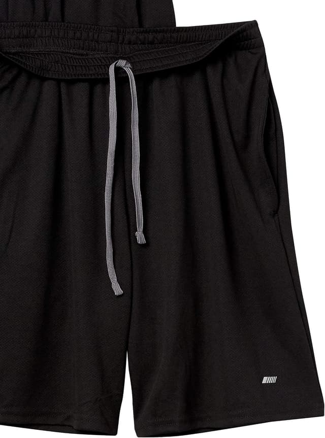 Detalle 2 de Amazon Essentials lot de 2 shorts d’entraînement basket & gym en tissu technique — coupe ample homme
