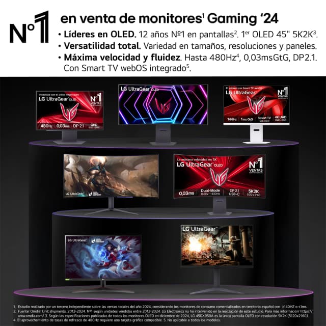 Thumbnail 1 de LG Ultragear 27GX704A 27" 240Hz OLED 📺