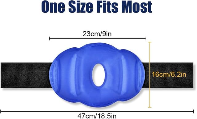 Detalle 2 de ACWOO poche de glace pour genou : compresse chaude et froide réutilisable pour soulager douleurs et gonflements