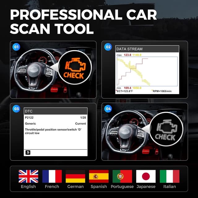 Thumbnail 4 de TOPDON AL400-E OBD2 Scanner for Engine Diagnostics
