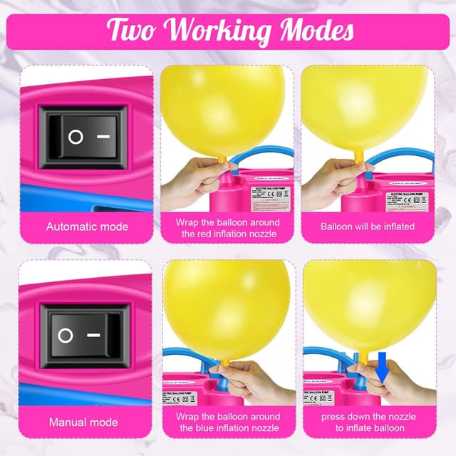 Thumbnail 3 de HELESIN Pompe à Ballons Électrique 600 W