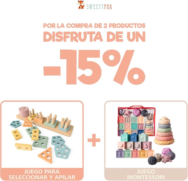 Thumbnail 6 de Sweety Fox Juguetes Montessori apilables