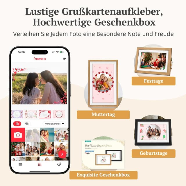 Thumbnail 6 de Digitaler Bilderrahmen 10,1" 32 GB 🌄