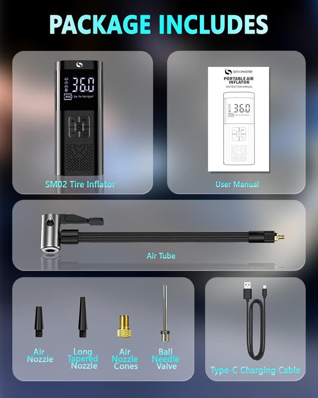 Thumbnail 6 de SERVOMASTER Compressore Aria Portatile 150PSI