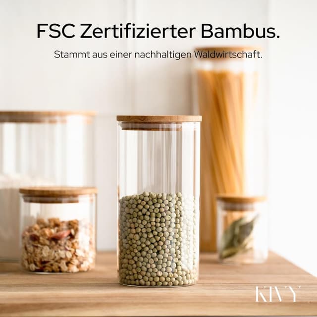 Thumbnail 6 de KIVY Vorratsgläser 4x1200 ml 🫙