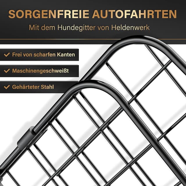 Thumbnail 4 de HELDENWERK Kofferraum-Trenngitter 91–153 cm