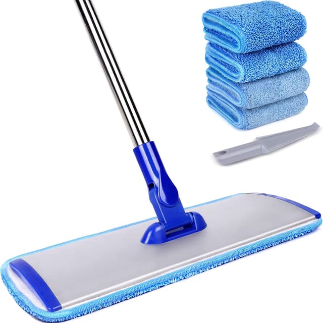Imagen de 18" Professional Microfiber Mop 4-Pack Pads 🧹 en OfertitasTOP
