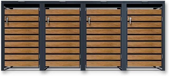 Detalle 2 de Metzler 4er Mülltonnenbox 240L, 240L