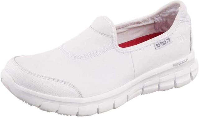 Detalle de Skechers Women’s Sure Track Health Care Professional Shoe in White (UK 5, medium)