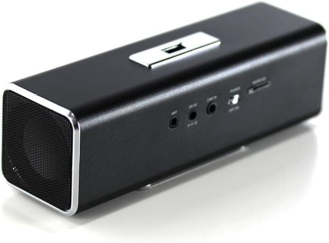 Thumbnail 1 de Musicman MA Soundstation tragbarer Lautsprecher (Stereo, FM-Radio, MP3, USB/AUX/MicroSD) – Schwarz