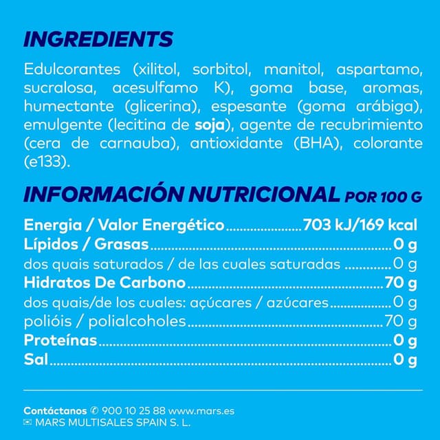 Detalle 2 de Orbit Refreshers Chicles Sin Azúcar Menta, Pack Bolsa de Bolsillo 🌀