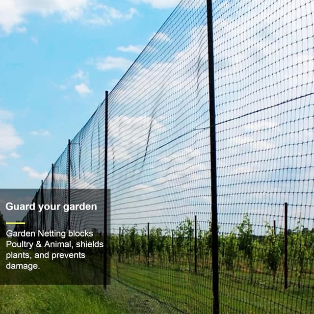 Detalle de RIFNY 4 x 12m Garden Netting Bird Netting (15 x 15mm mesh) for Fruit Trees, Pond & Vegetable Beds