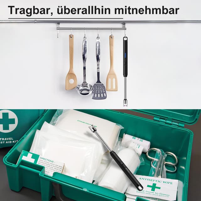 Thumbnail 6 de lcfun LcFun briquet à arc électrique rechargeable USB Type C à col long (2 modèles noirs)