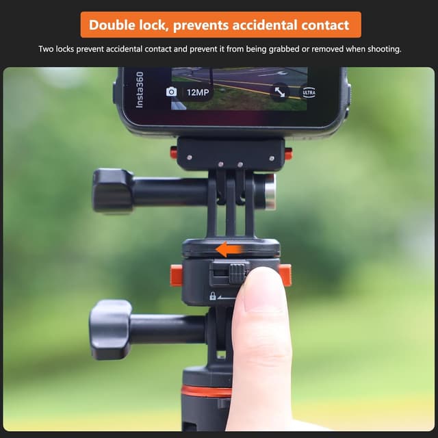 Detalle de VRIG Claw Mini Magnetic Stativ Mount Zubehör – Basic Set Quick-Release Adapter für Sportkameras